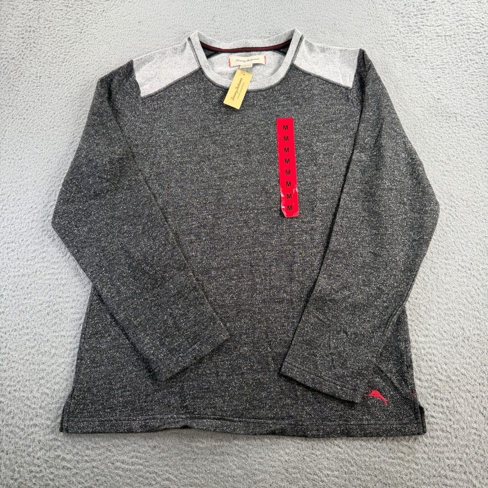 Tommy Bahama Sleepwear Sweatshirt Crewneck Mens Medium Black Grey NWT